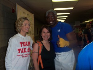 Hanging with Billy Blanks and daughter Shelley